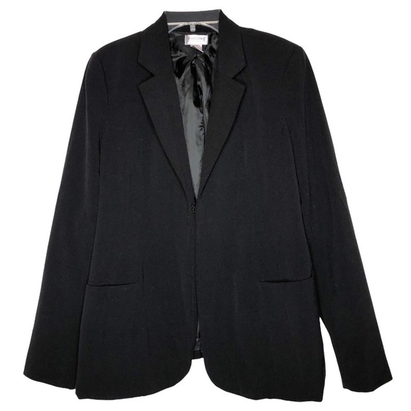MOTHERHOOD MATERNITY - Black Blazer w/ Pockets, Hook & Eye Closure - Size Small - Picture 1 of 4